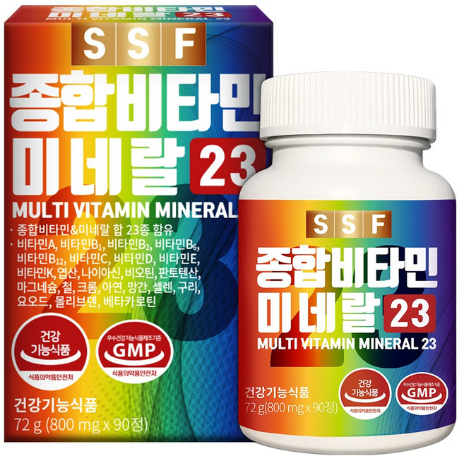 순수식품 종합 멀티 비타민 미네랄, 90정, 1개
