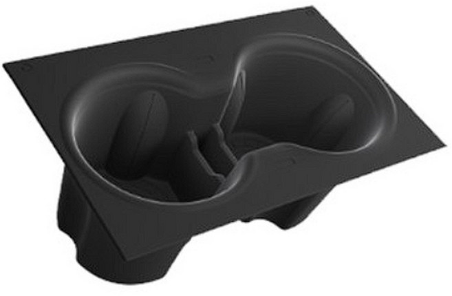 지파츠 지파츠 테슬라 모델3 하이랜드 모델Y 주니퍼 앞좌석 1열 컵홀더 실리콘 커버, 블랙, 1열 컵홀더 커버