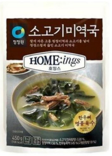 청정원 소고기미역국 450g 1개