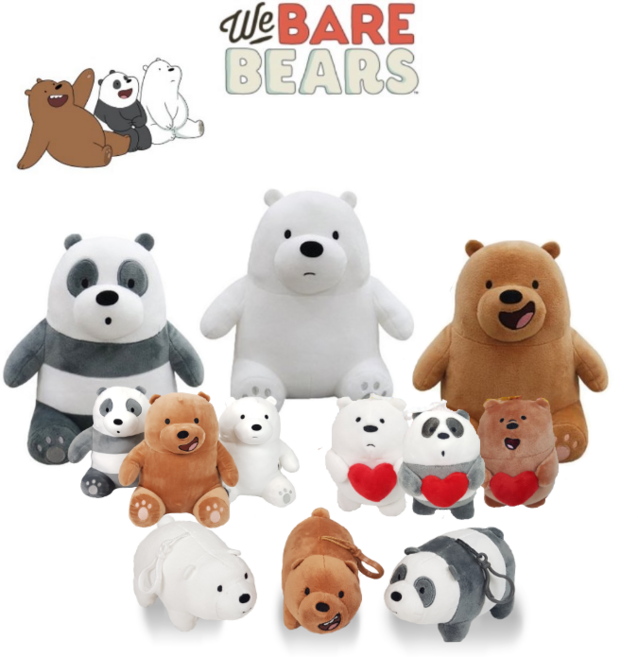 정품 위베어 베어스 인형 라잉 싯팅 12cm 25cm 그리즐리 판다 아이스베어, 25cm 인형, 03-1. 케이크 그리즐리 25cm