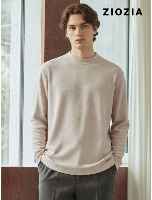 지오지아 스탠다드 라운드넥 긴팔 티셔츠 AEC4TR1101