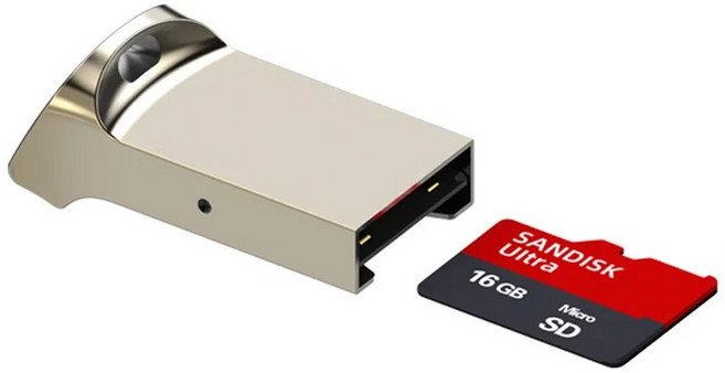 알루미늄 미니 USB 3.0 메모리 카드 리더 어댑터 TF 마이크로 SD PC 컴퓨터 노트북 케이블용, [02]금, 1개