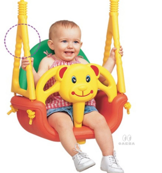 여유로미 쿠쿠토이즈 곰돌이그네 유아용그네 가정용유아그네 아기그네