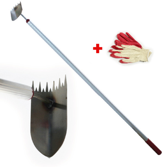 뿌리호퍼(호파 개량괭이 뿔 풀괭이 제초 풀뿌리 뽑는 빗호미), 1개