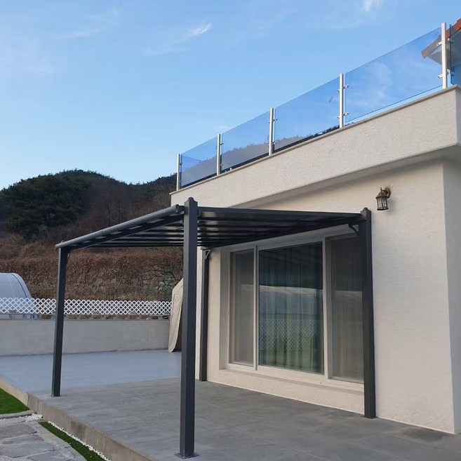 리자드 폭 3.5m 독립형 알루미늄 렉산 파고라 PC100 테라스 썬룸 원두막 농막 정원 캐노피 PC1005-PC1006, PC1001 3*3*2.3m(기둥4개)