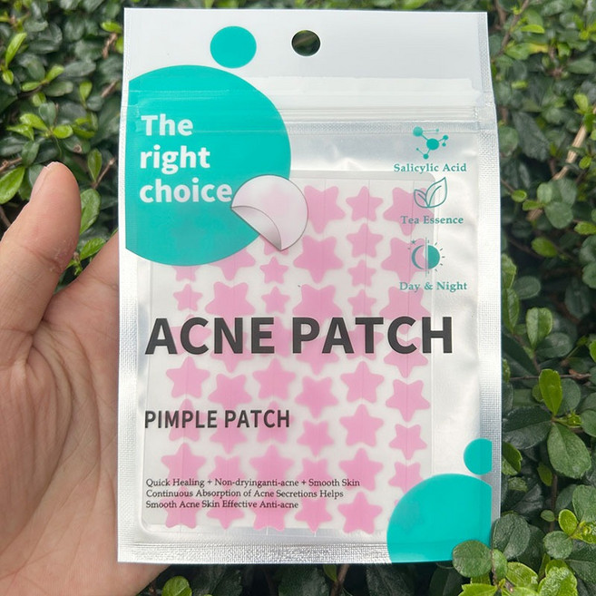 ACNE PATCH 星星貼紙 彩色星星貼 水膠體貼紙, 1個, 粉色