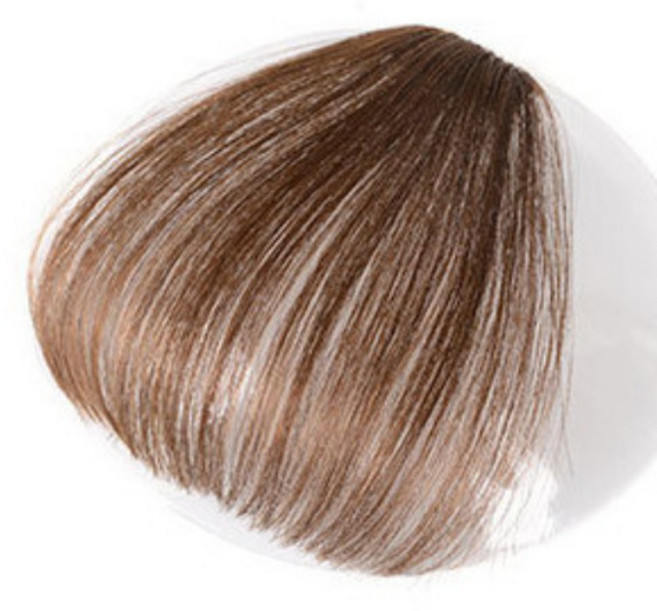 일월전빵 여신 앞머리 시스루뱅 풀뱅 부분가발 붙임머리 앞머리가발 인모가발 여성가발 B-W003, 1개, 일자뱅 라이트브라운