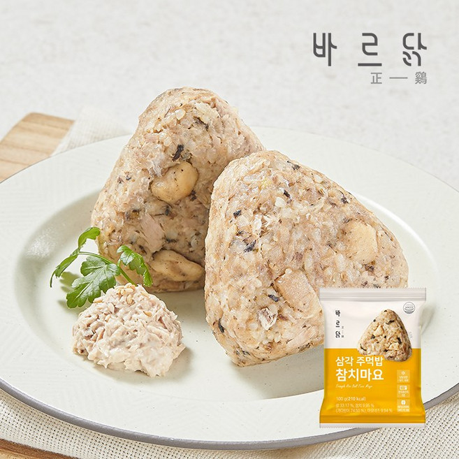 바르닭 삼각주먹밥 참치마요, 21개, 100g