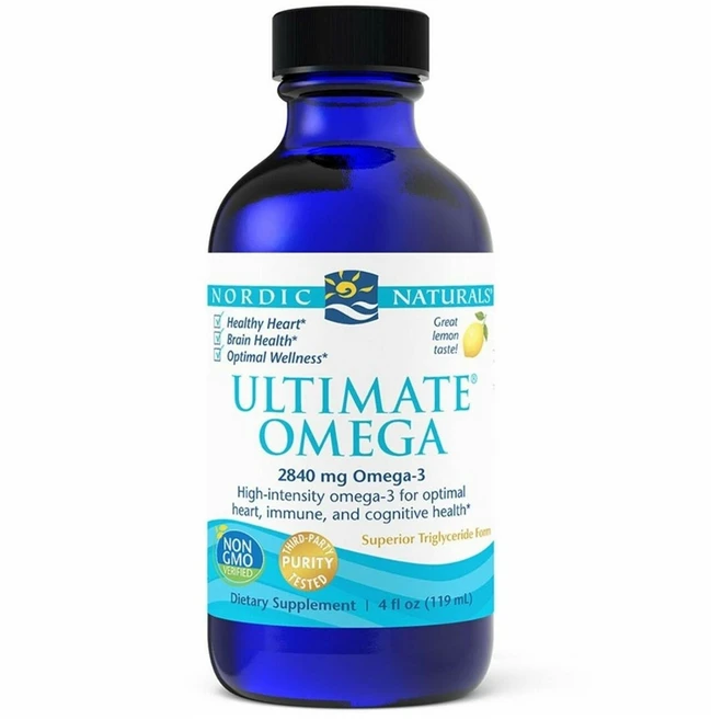 노르딕 네츄럴 오메가 레몬 Nordic Naturals Ultimate Omega Lemon 2840mg 4floz(119ml), 119ml, 1개 - 쿠팡