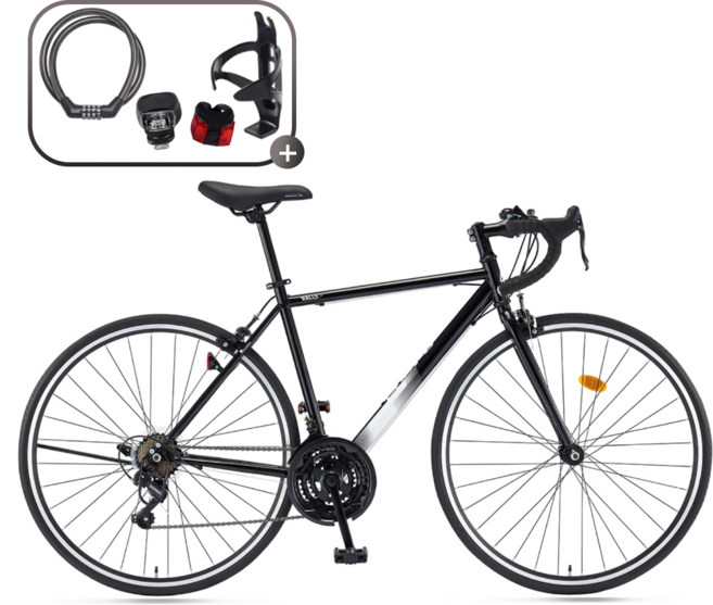 2026년 삼천리 700C 랠리 100 로드자전거, 1개, 166cm, 블랙(440)