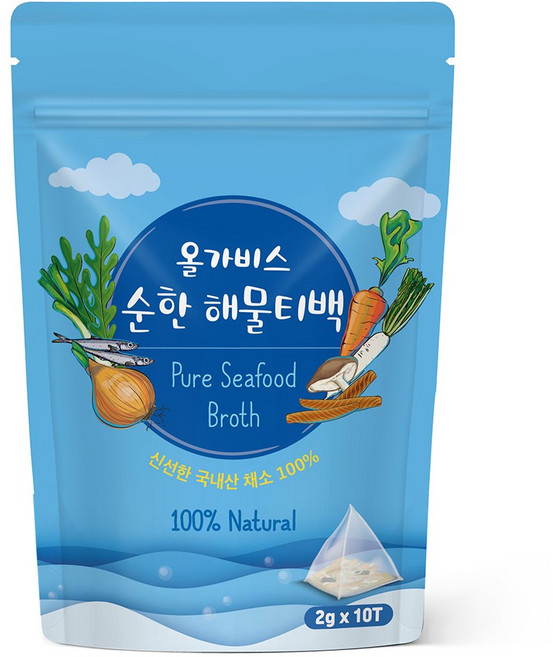올가비스 순한 해물 티백, 1개, 20g