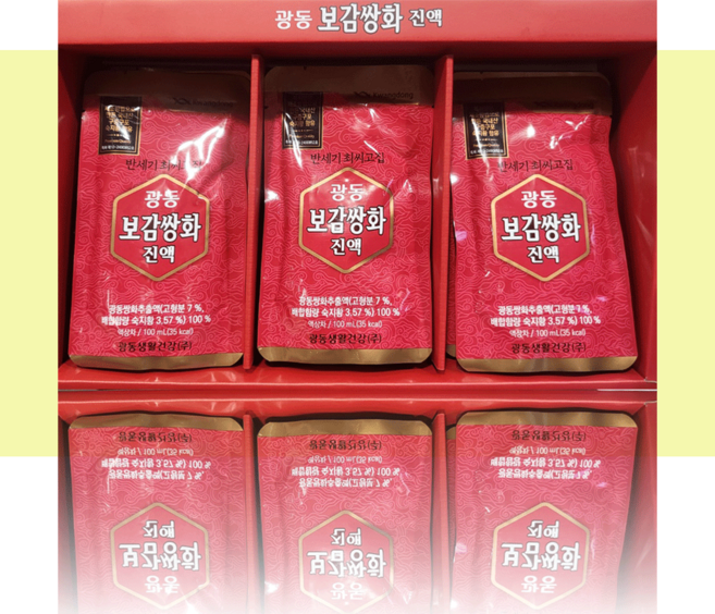 광동 보감 쌍화 진액 올림생활 향균티슈 추가 구, 100ml, 18개입, 1개