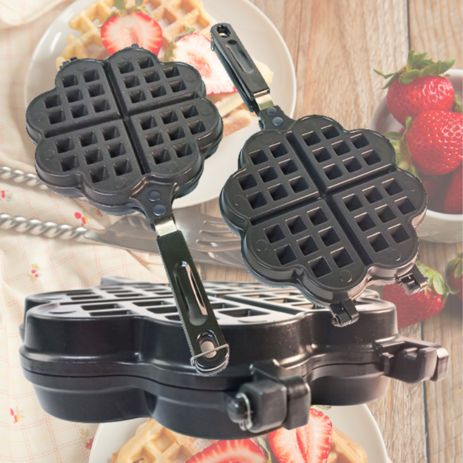 킹서진 국산 하트 와플팬 점보 가스렌지용 인덕션용, 가스렌지전용, 1개