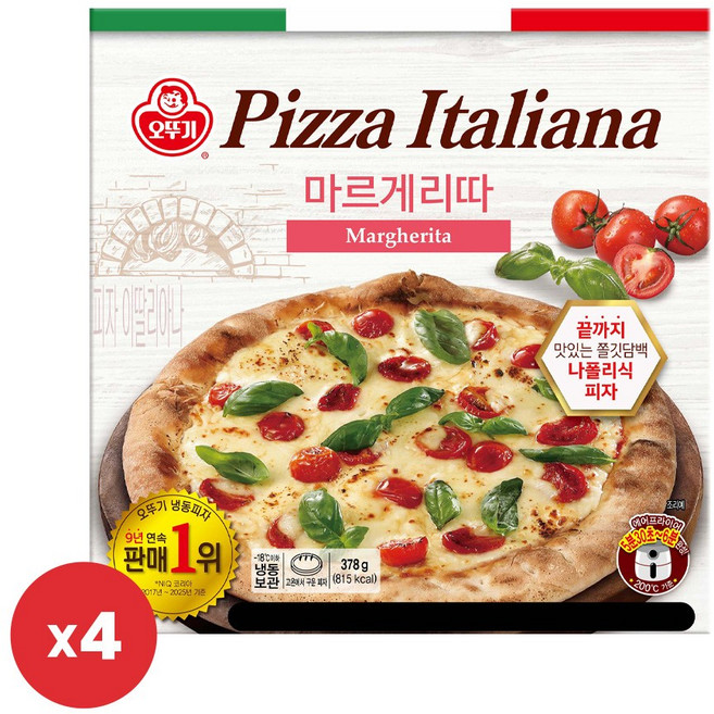 오뚜기 이딸리아나 마르게리따 피자 378g 4개