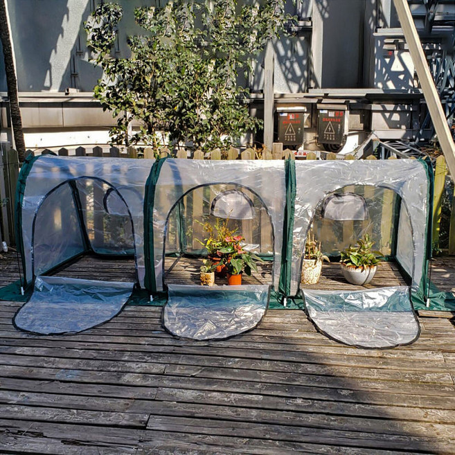 다육식물 베란다 텃밭 가드닝 비닐하우스 로즈마리 베란다 키트 다육이종류 집에서 DIY 홈가드닝 소형 상추키우기, 300x100x100CM, 1개