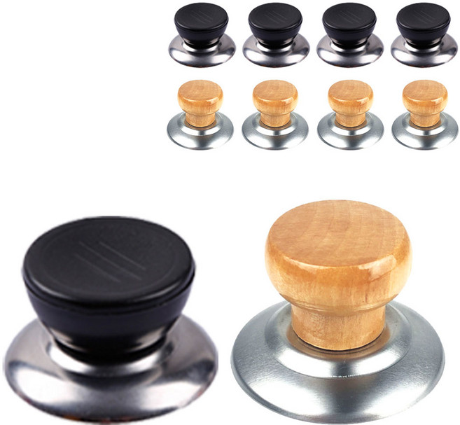 살림모아 간편교체 냄비뚜껑손잡이, 1개, 합성소재 5개+우드소재 5개