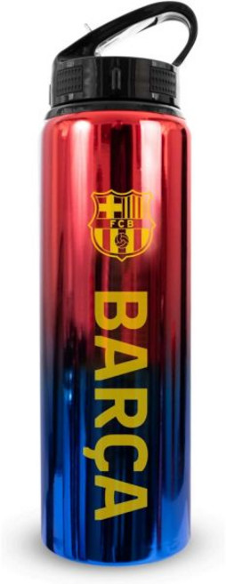 하이프로 공식 라이선스 F.C 750ml 알루미늄 UV 보틀 일체형 접이식 빨대 네오크롬 마감 누수 방지 경량, Barcelona, 1개