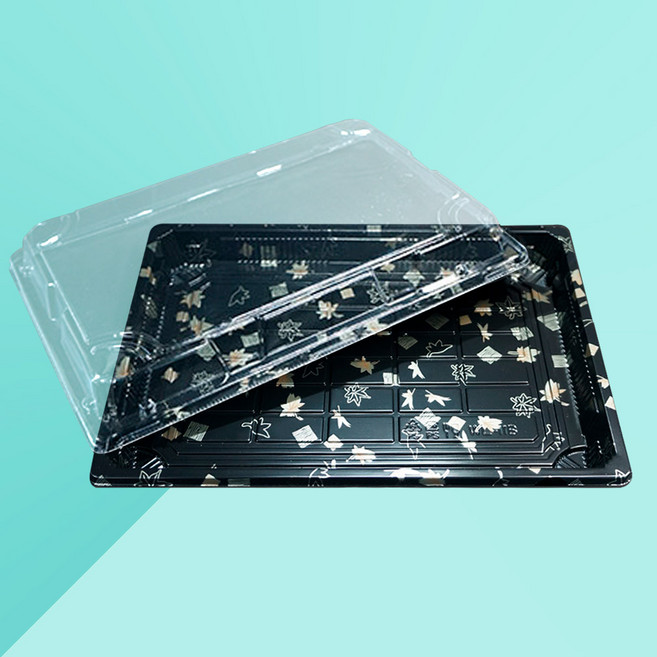 [일용상회]초밥용기 HC WL-11 260x188x42mm 200세트 단풍, 200개, 1세트