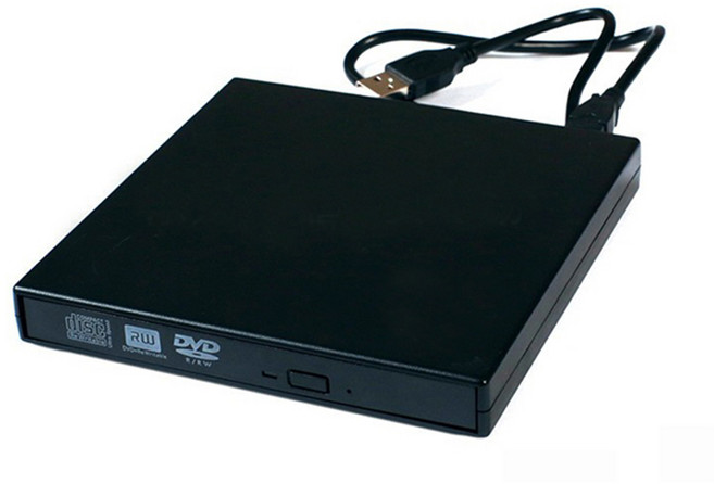 外接式燒錄機, 黑色,可燒錄DVDCD（win+MAC適用）, 1個
