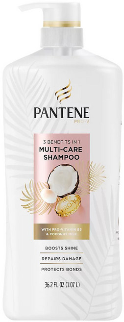 PANTENE 潘婷 4合1多效護理洗髮精 含Pro-V B5 & 椰奶, 1個, 1.07L