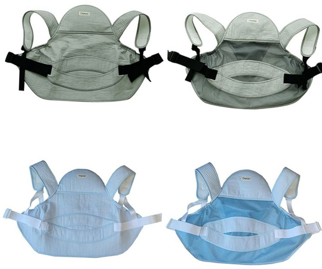 여름망사형포대기 나와니스_ 베이비꼬 조끼형 아기띠 포대기 5부 (까꿍), 여름망사형, 블루