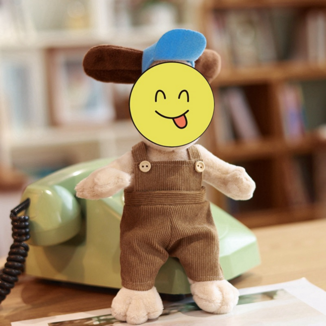 그란데로자 오탄이 인형 키링 가방 옷 애착 오랑이, 1개, (추가)옷_작업복