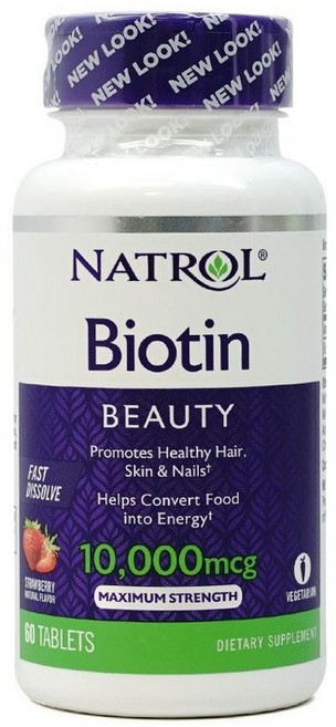 Natrol 비오틴 10000mcg 60정, 1개