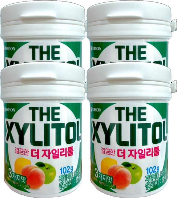 오리온 달지않아 깔끔한 더 자일리톨, 102g, 4개