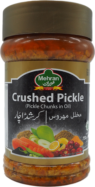 National Crushed Pickle Mixed in Oil | Halal | 내셔널 크러쉬드 믹스 피클 인도 전통 아차르 | 할랄, 1개, 750g