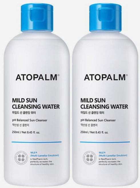 아토팜 마일드 선 유아페이셜 클렌징 워터, 250ml, 2개