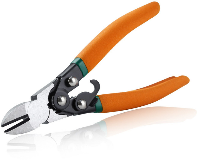 SPEEDWOX 6.5인치 컴파운드 액션 다이아고날 커터 사이드컷터 플러시 커터 정밀 와이어 커터 노동 절감형 플라스틱 니퍼, 1개