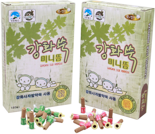 쑥의명가 강화쑥미니뜸 열감선택 강 약 1박스(180개입), 강화쑥미니뜸-강, 1개