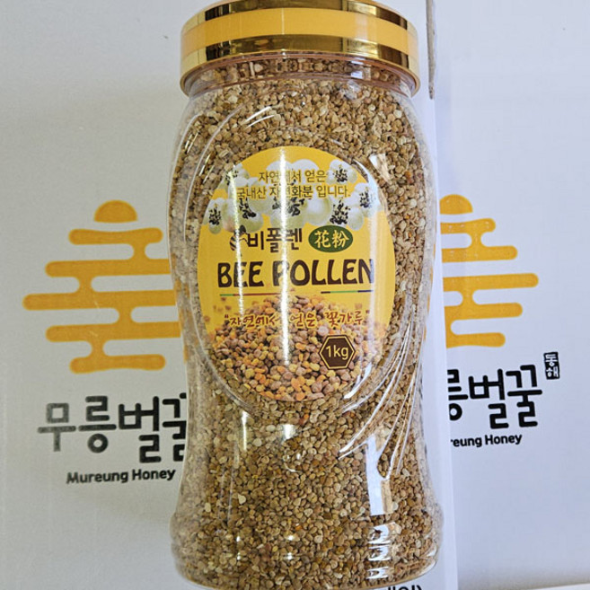 한국양봉 국내산 생화분 강원도 야생화 꿀벌화분 천연 먹는꽃가루 비폴렌, 1kg, 1개