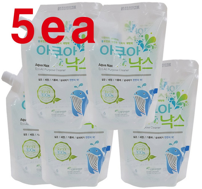 아쿠아낙스 리필 500ml 5개
