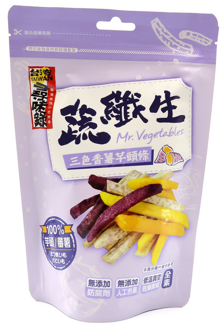 蔬纖生 三色香薯芋頭條, 90g, 1個