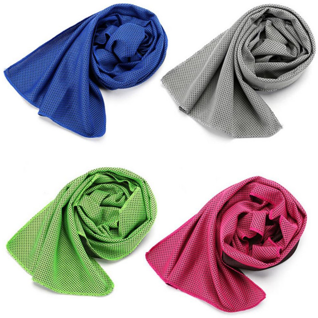 헬스 테니스 운동 땀수건 건식 스포츠타올x5개 등산용 냉감효과 낚시, 그레이