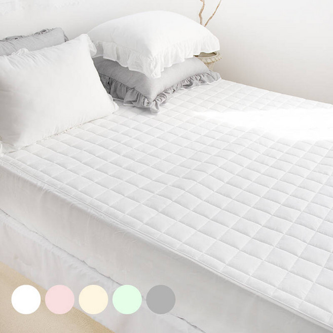 침대커버세트 패밀리 1인 누빔매트리스커버 방수 국내생산 모달 1 푹신한 누빔 매트리스커버SDQK패밀리사이즈 맞춤 커버 먼지없는 사계절 침대커버, 슈퍼싱글 SS 110x200, 모달 그레이, 1개