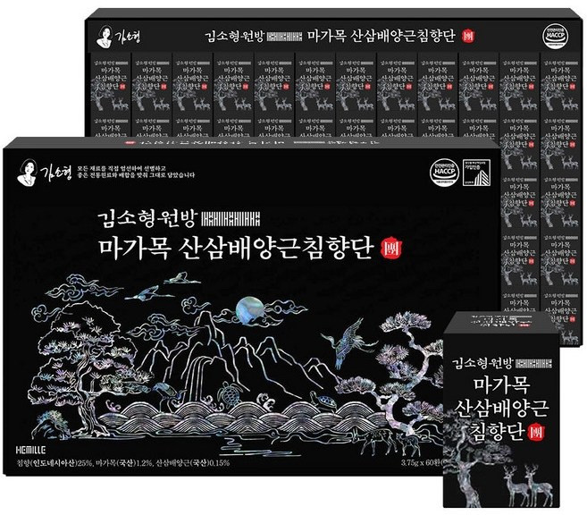 김소형 원방 마가목 산삼배양근 침향단 침향 25% 부모님선물 선물세트, 1개, 60정