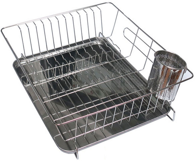 스토피아 식기건조대 1단 수저통포함 올스텐 물빠짐 설거지건조대