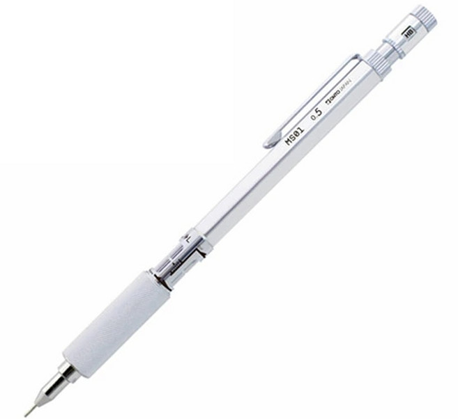 OHTO 오토 MS01 제도샤프 0.3 0.5mm MS01-SP, 0.5mm 실버, 1개
