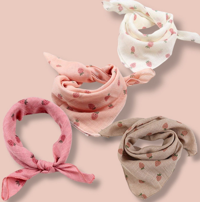 8color 스카프 빕 넥워머 목도리 손수건 유아 키즈 초등 가을 겨울 어린이집 유치원 답례품 45*45 간절기