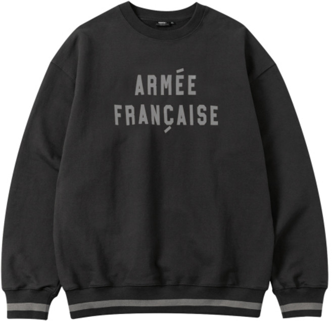 카네이테이 ARMEE FRANCAISE CREWNECK (CHARCOAL)