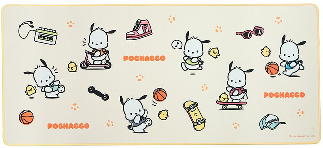 산리오캐릭터즈 마우스 장패드 귀여운 대형 데스크매트 900x400x4mm