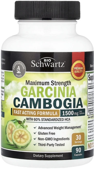 겨울선물 BioSchwartz 가르시니아 캄보지아 맥시멈 스트렝스 캡슐 90정 특별선물, BioSchwartz가르시니아캄보지아맥시멈스트렝스캡슐9, 1개 - 쿠팡