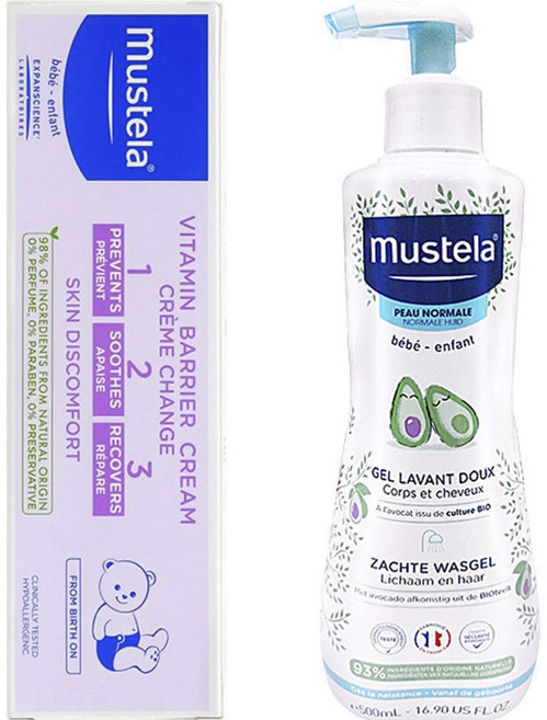 무스텔라 비타민 배리어 다이퍼 크림 123, 1개, 500ml