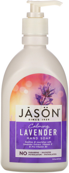 Jason Natural 핸드 솝 카밍 라벤더 473ml(16fl oz) 2팩, 473ml