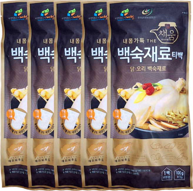 건강한맛미간 한방약재 삼계탕 준비재료, 5개, 100g