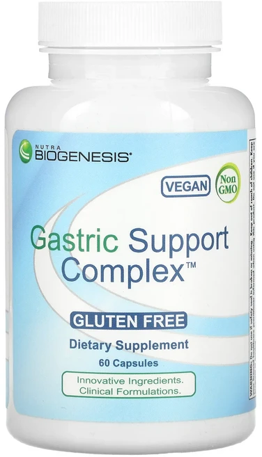 단백질 비타민 철분 마그내슘 칼슘 Nutra BioGenesis 위 지원 복합체 캡슐 60정 고루고루섭취해주세요, NutraBioGenesis위지원복합체캡슐60정, 1개 - 쿠팡