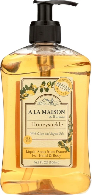 아 라 메종 프렌치 리퀴드 핸드 솝 허니서클 향 천연 액체 비누, 1개, 500ml - 쿠팡