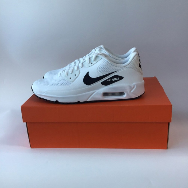 국내매장판 나이키 골프화 에어맥스 90G 화이트블랙 흰검